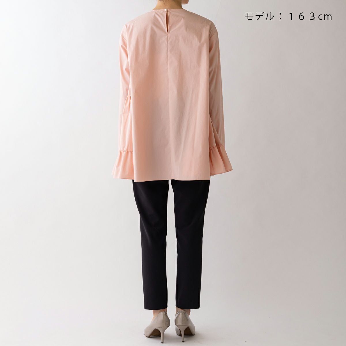 sono navy アイボリー　サイドティアードブラウス　カットソー Sono（ソーノ） ブラウス シャツ 「定番人気ブラウス」ご自宅でお洗濯