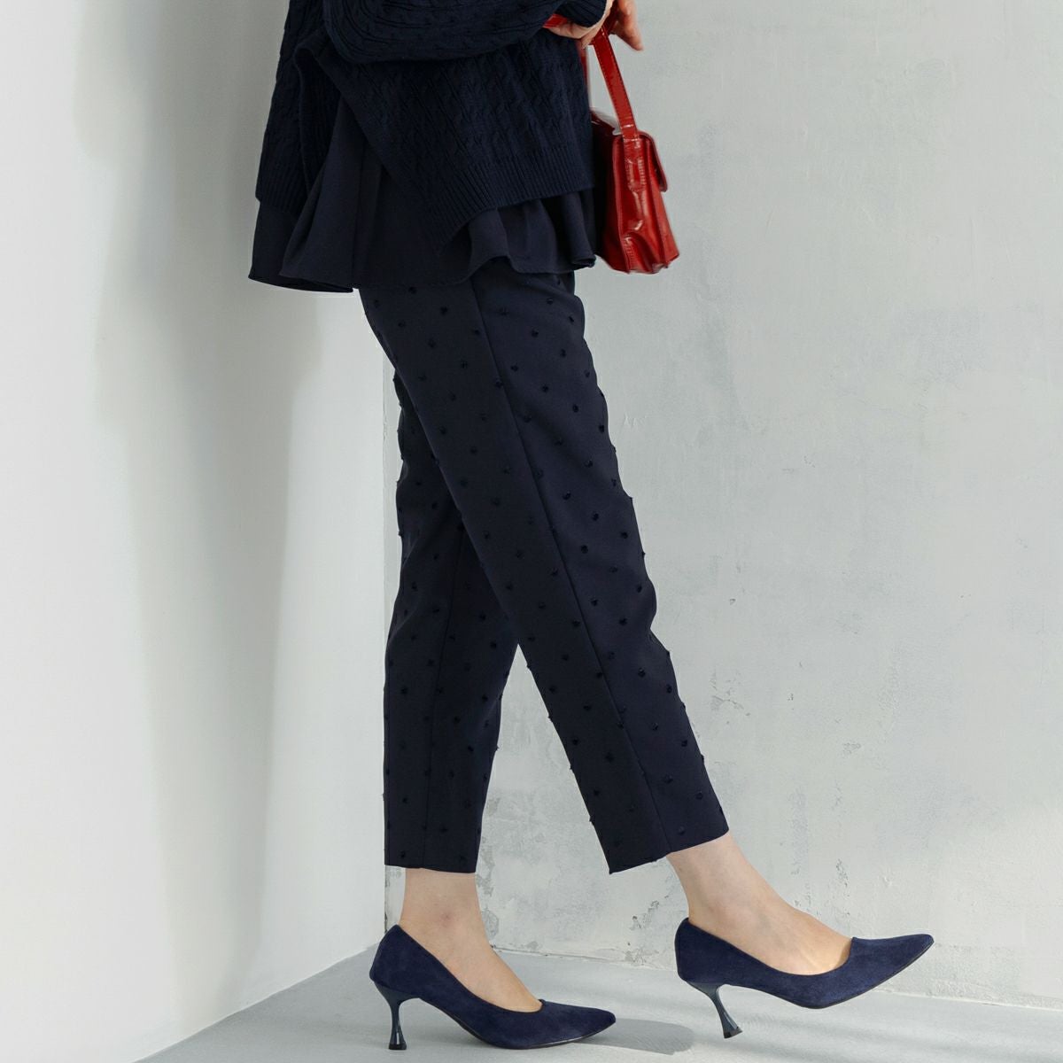 SONO NAVY】-Harmony DOT JQ-ﾃｰﾊﾟｰﾄﾞﾊﾟﾝﾂ【20251017】 | Spendard.com