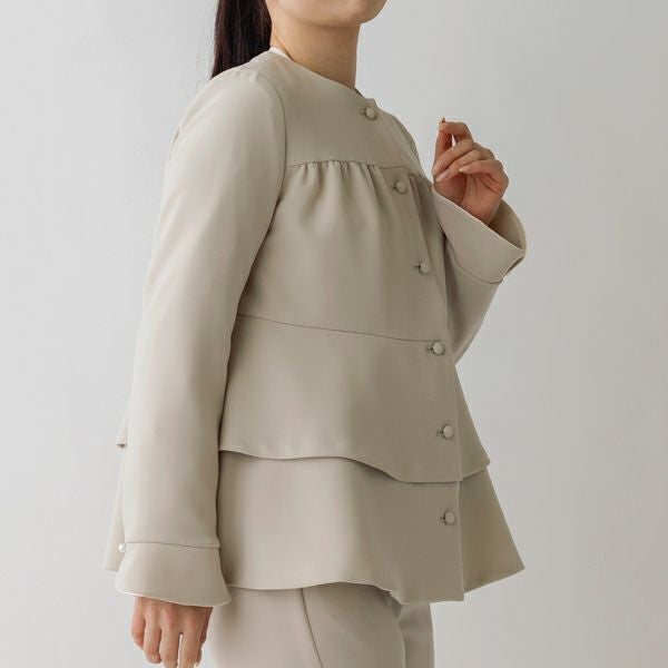 SONO NAVY】ティアードペプラムジャケット【20250117】 | Spendard.com