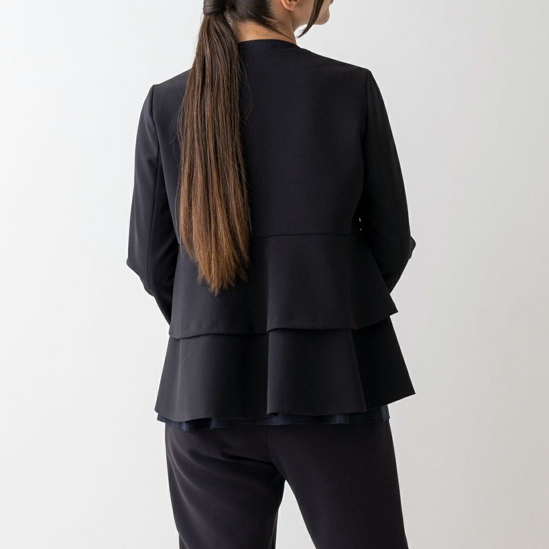 SONO NAVY】ティアードペプラムジャケット【20250117】 | Spendard.com