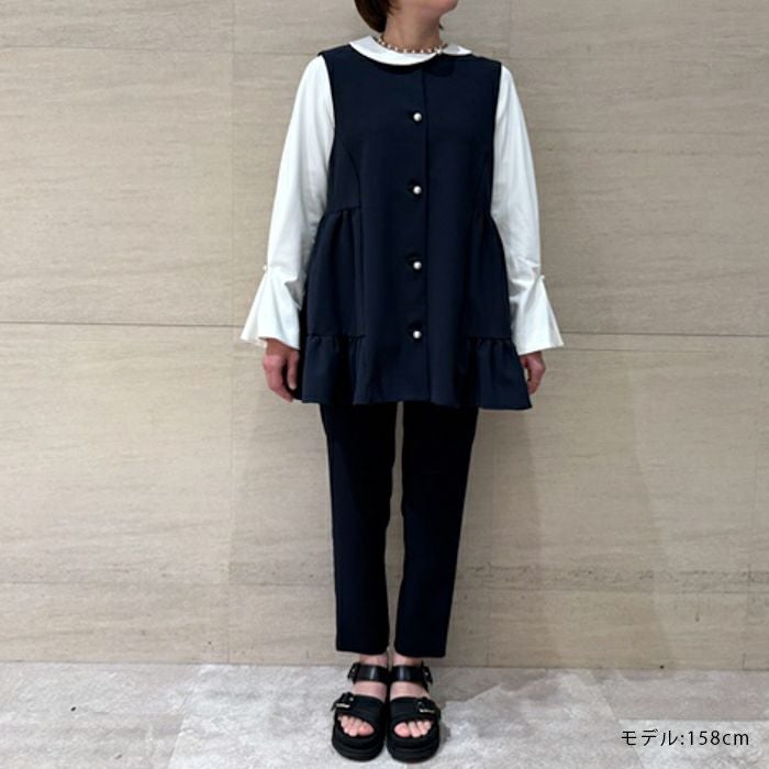 SONO】サイドティアードチュニックジレ【20260417】 | Spendard.com SONO】サイドティアードチュニックジレ【20260417】 | Spendard.com