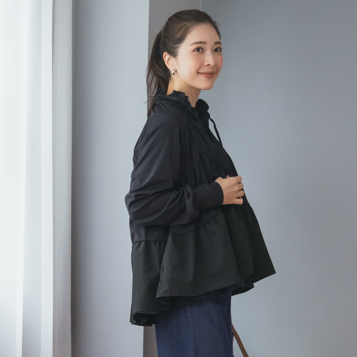 sono ジャケット SONO】ギャザーフレアハイブリッドジャケット【20260501】 | Spendard.com
