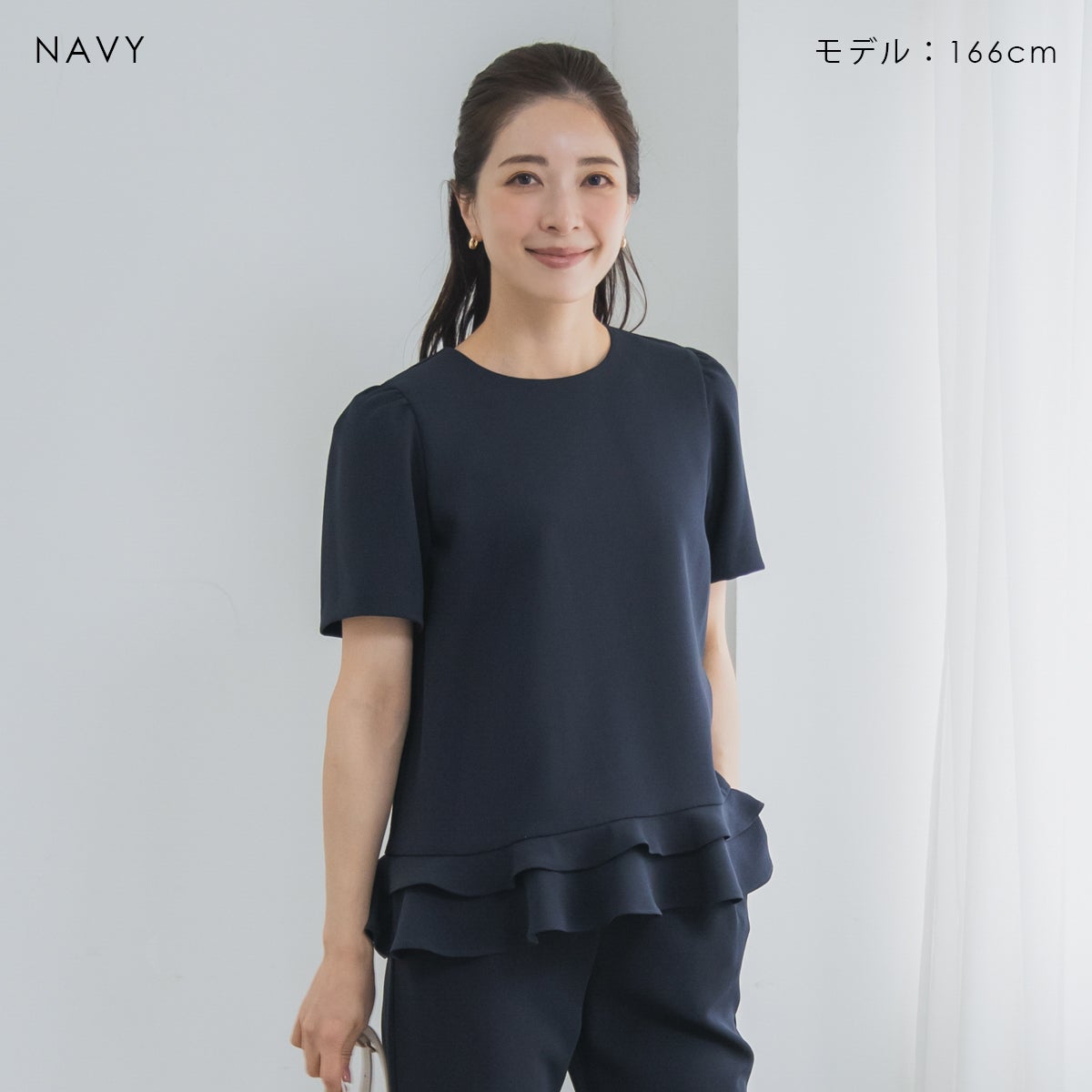 SONO NAVY】ミニティアードレディブラウス【20260522】 | Spendard.com