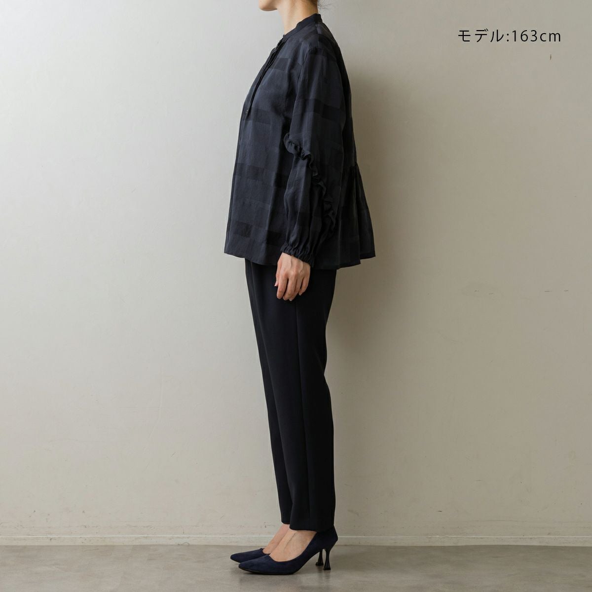 MORE SALE】【返品不可】【SONO】エアリーチェックブラウス【20250907