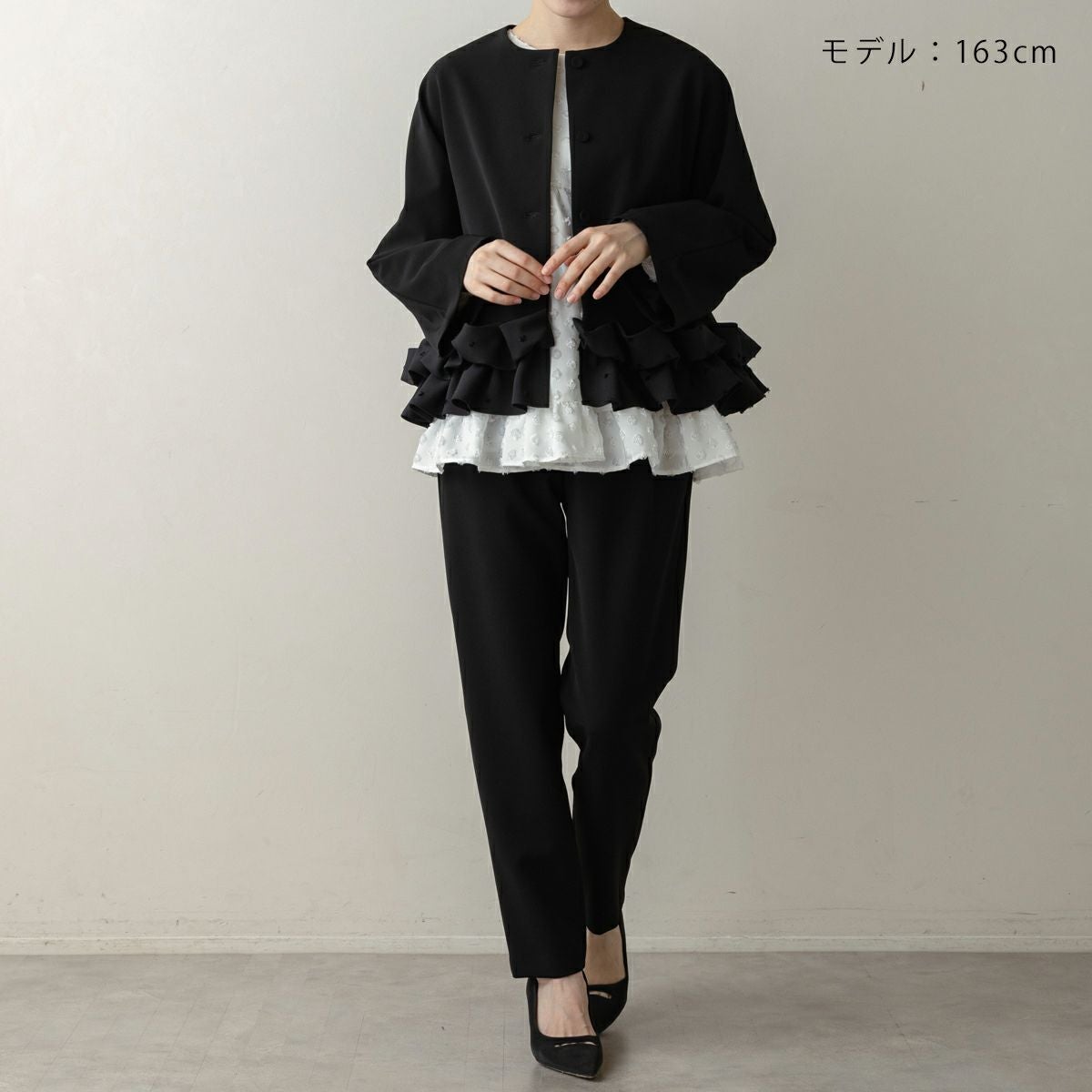 SONO NAVY】ホイップフリルショートジャケット【20260225】 | Spendard.com