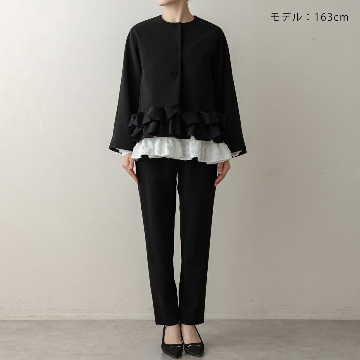 SONO NAVY】ホイップフリルショートジャケット【20260225】 | Spendard.com