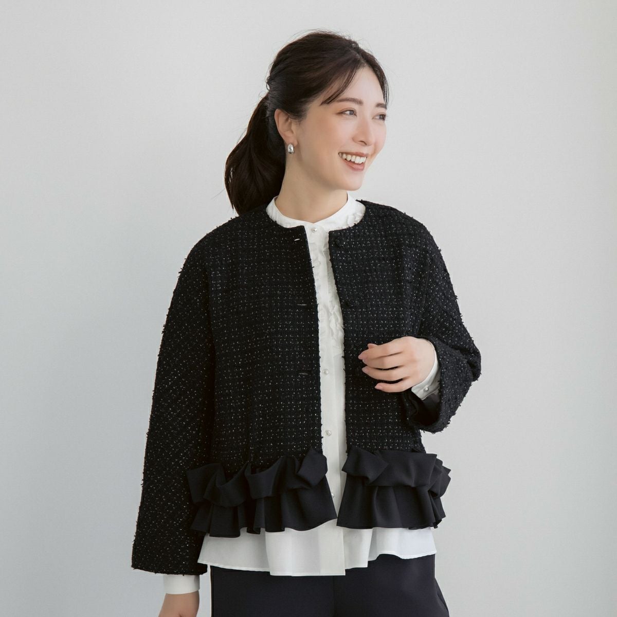 SONO】オーナメントパールニットカーディガン【20260130】 | Spendard.com