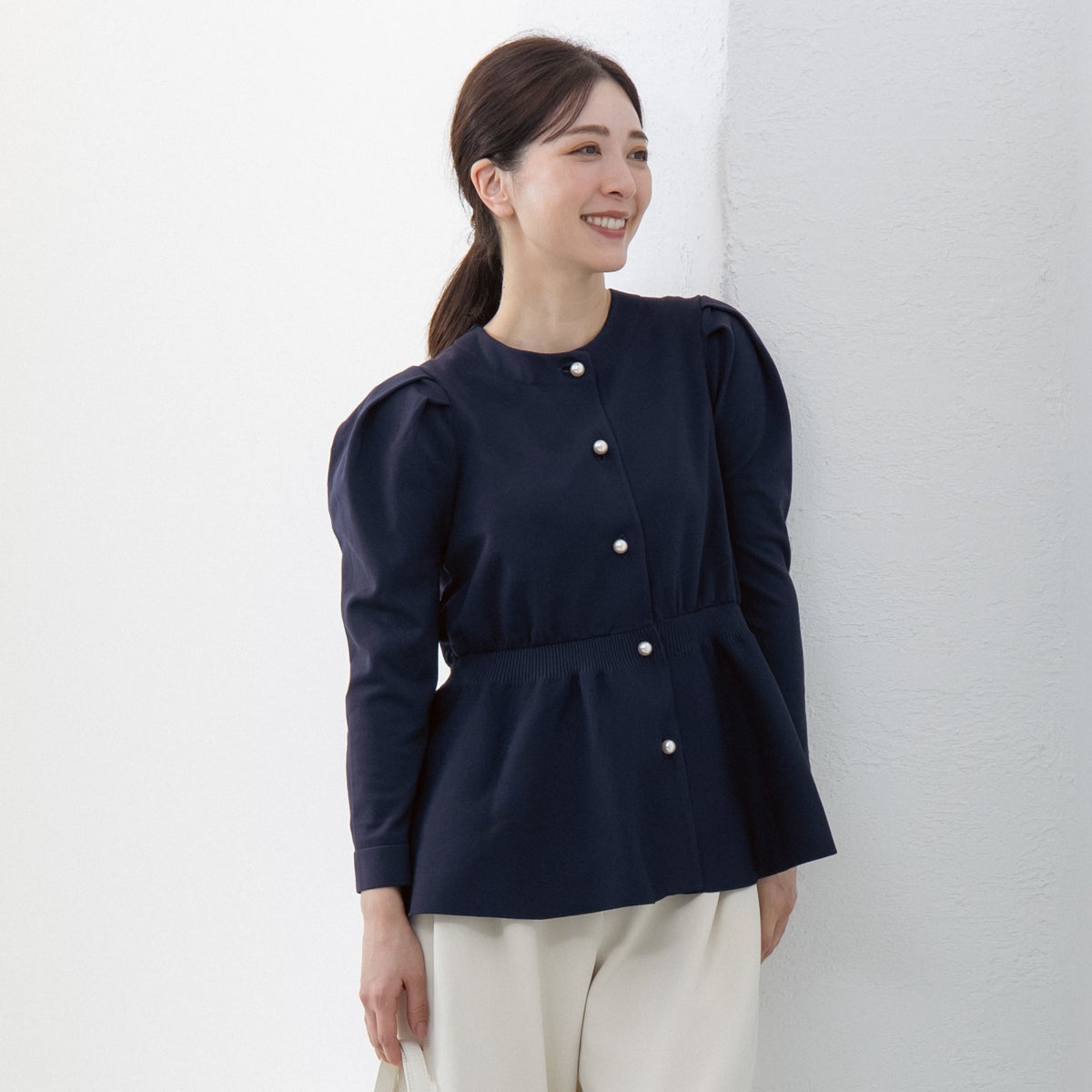 SONO】ペプラムチュニックカーディガン | Spendard.com