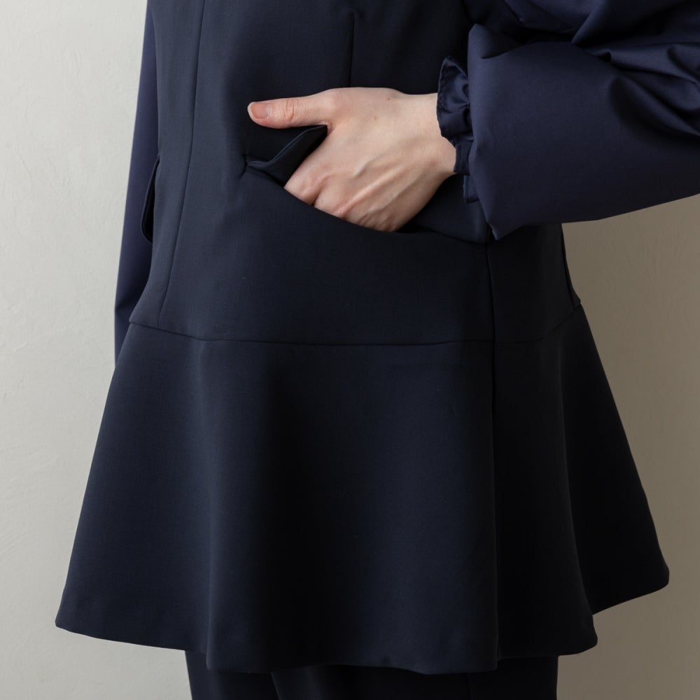 SONO　ソーノ　ネイビー ポンチョペプラムフーディ SONO NAVY】フロウペプラム・プルオンジレ【20260313】 | Spendard.com