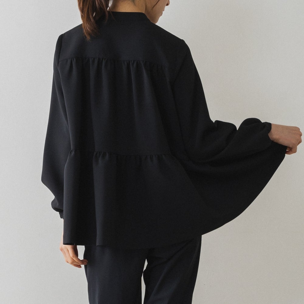 SONO NAVY】フェミニニティティアードブラウス【20260313】 | Spendard.com