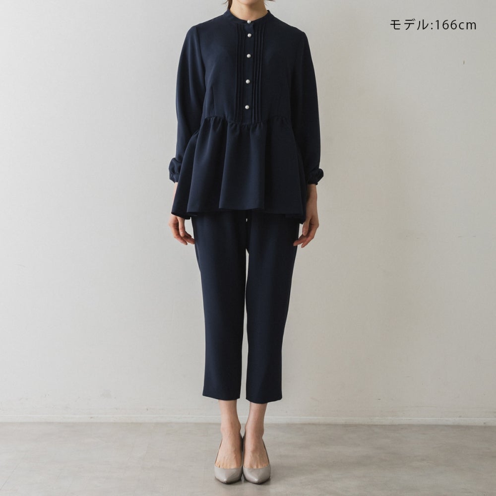 SONO NAVY】フェミニニティティアードブラウス【20260313】 | Spendard.com
