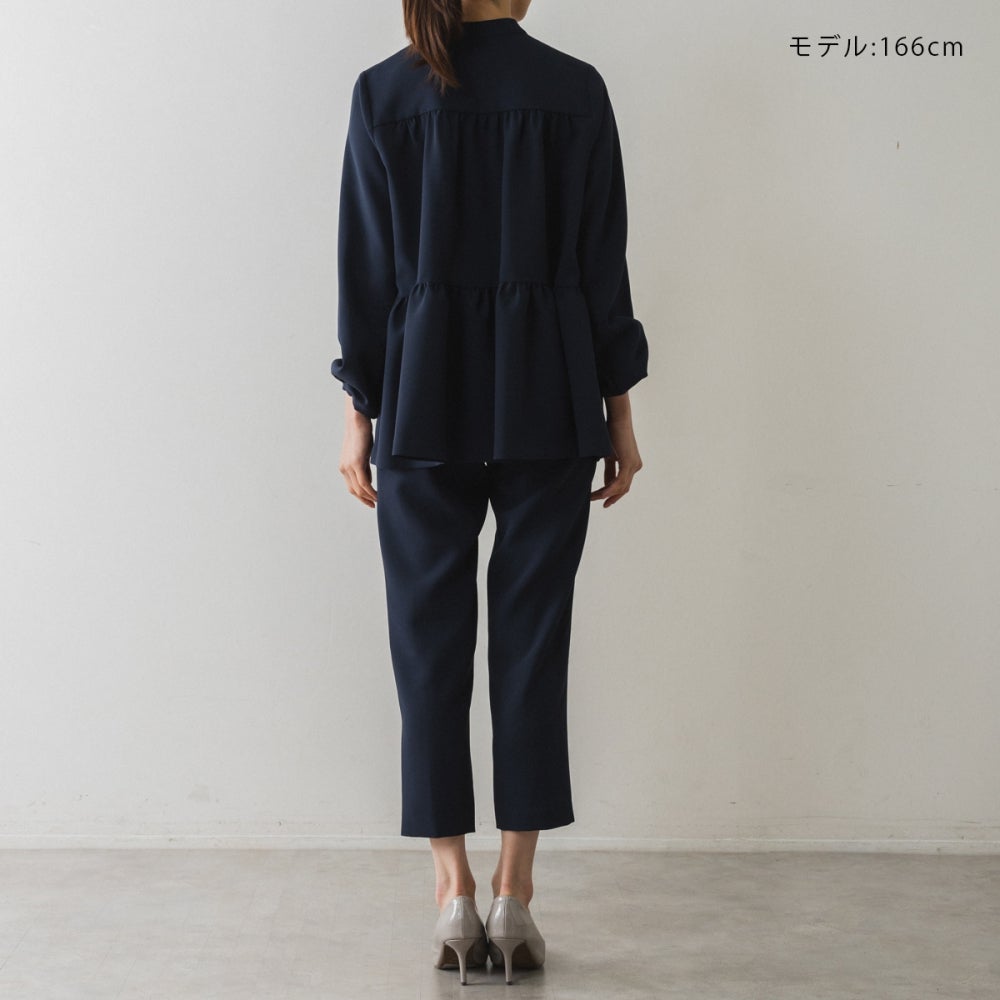 sono ネイビー　フェミニティマコタンブラウス Sono（ソーノ） ブラウス シャツ 「SONO/ソーノ」「SONO NAVY/ソーノ