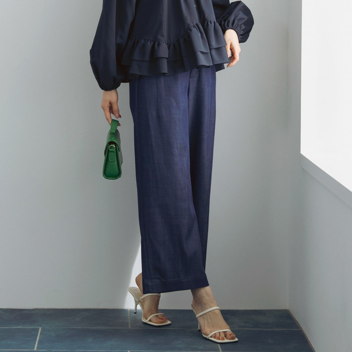 SONO】カラーラインデニムパンツ【20260422】 | Spendard.com