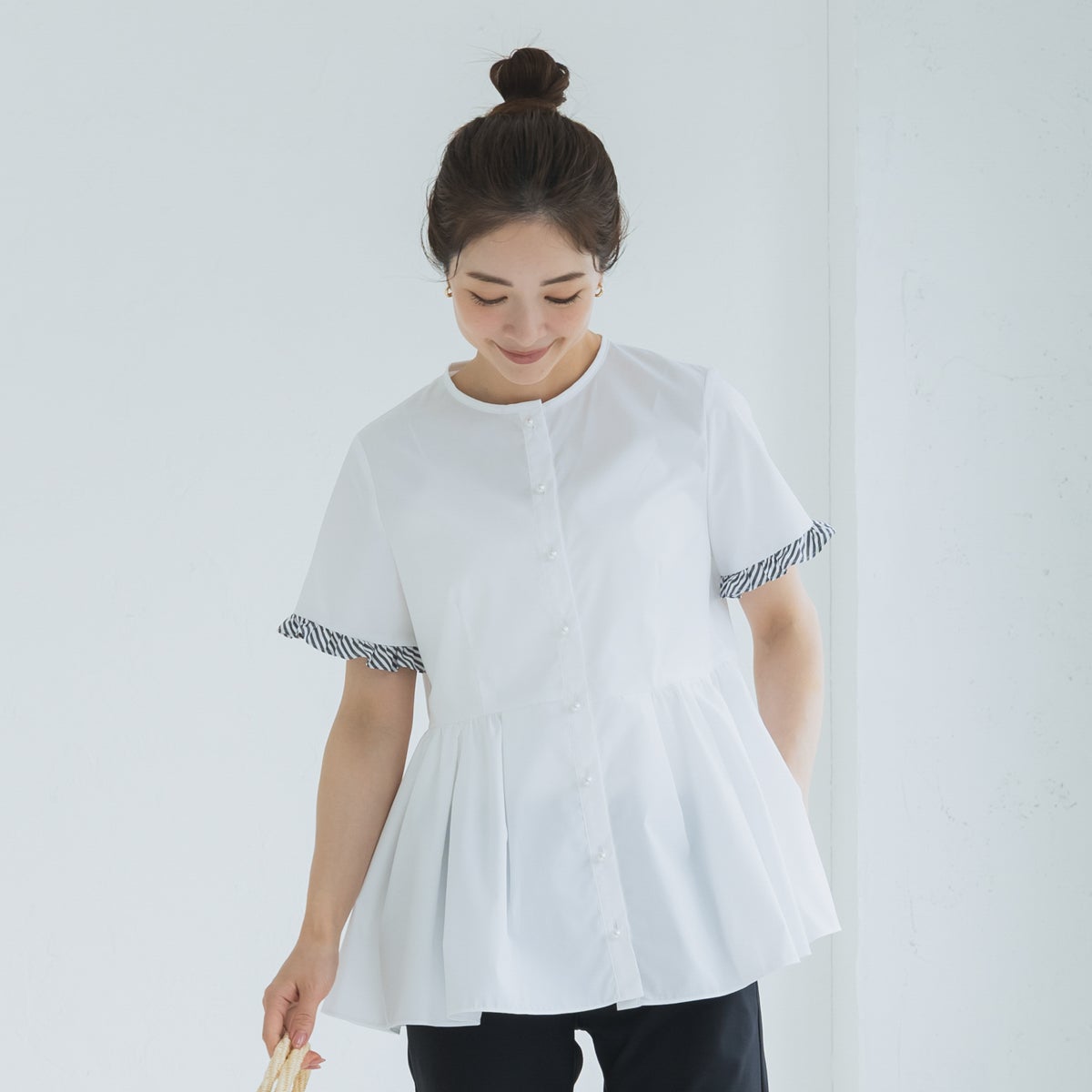 【美品】SONO ソーノ ツイード　ハイブリット　チュニック　ブラウス　2024 SONO】ハチドリチュニックブラウス【20260612】 | Spendard.com