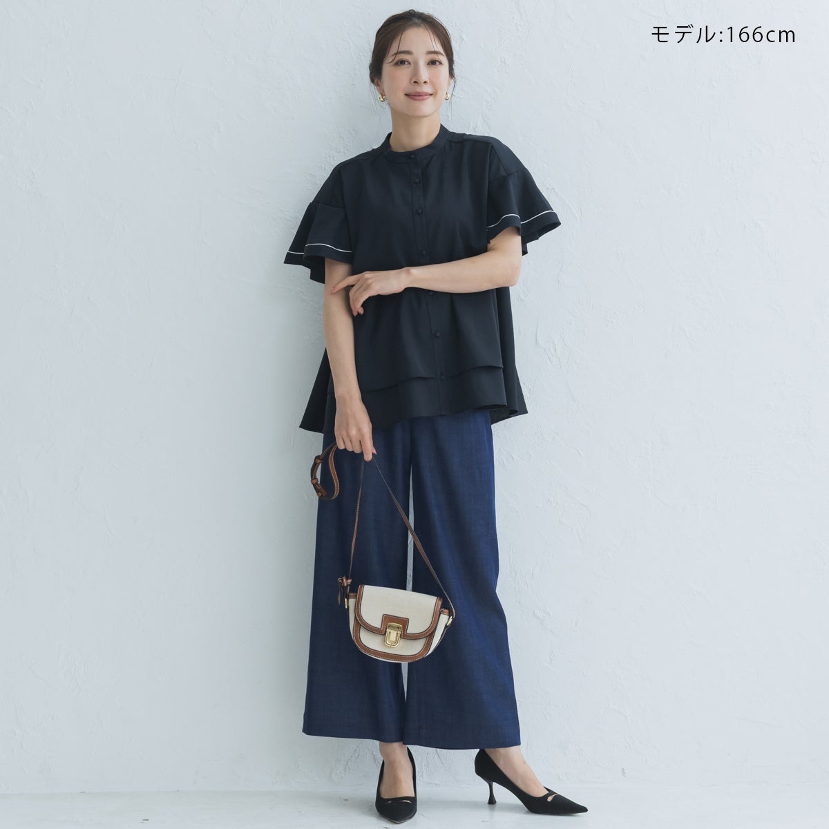 SONO ハミングフレアチュニックブラウス SONO】ハミングフレアブラウス 
