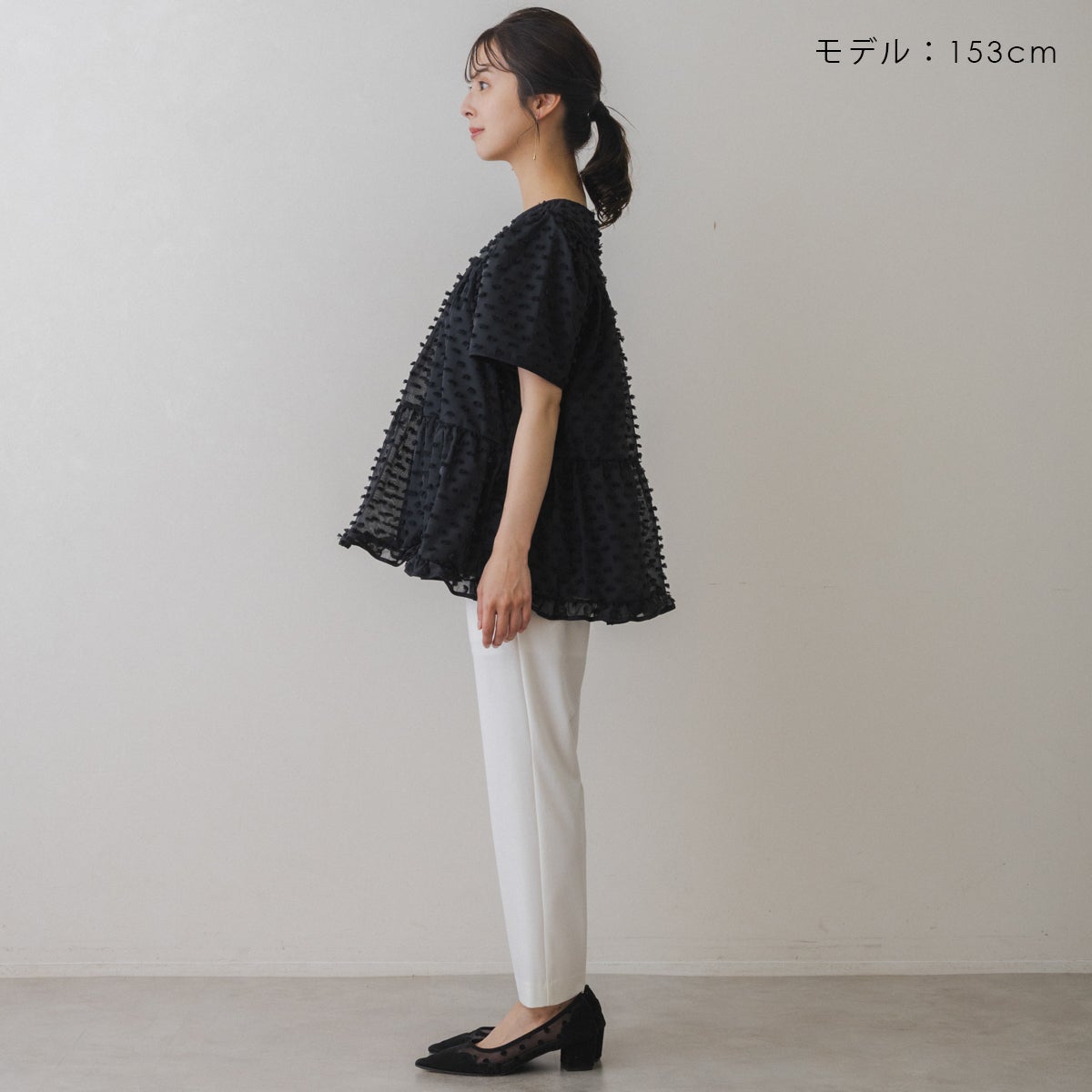 SONO】ティアードフレアパフィドットブラウス【20260710】 | Spendard.com
