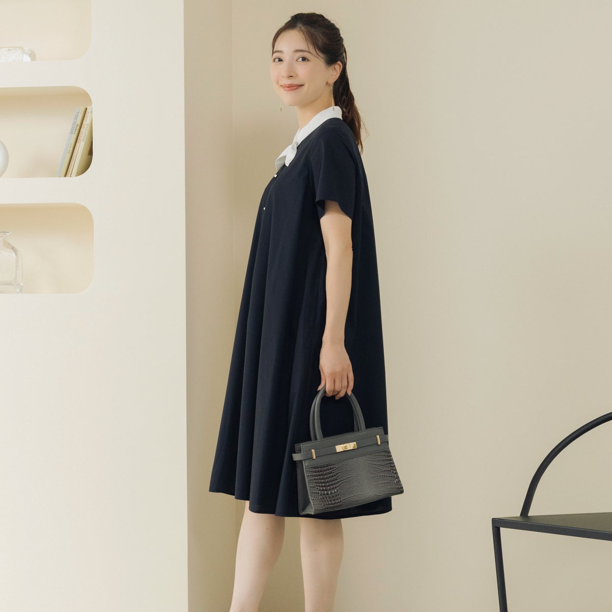 SONO】ミニスカーフカラー フレアワンピース【20260710】 | Spendard.com