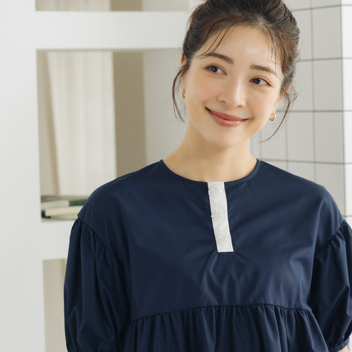 完売品　【SONO/ソーノ】オーナメントビジューチュニック SONO】オーナメントビジューブラウス【20260724】 | Spendard.com